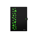 ПАПКА НА 04 ОТДЕЛА, НА КНОПКЕ, ERICHKRAUSE MATT ACCENT, 0,5 ММ, ПЕРФ. АССОРТИ /4/64/ РФ