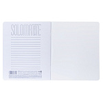 ТЕТРАДЬ 96 Л, А5, КЛ, ХАТБЕР. ОДНОТОННЫЙ. НЕБЕСНАЯ ЛАЗУРЬ, ЛАМ. МЯГКОЕ КАСАНИЕ, НА СКОБЕ /5/30/