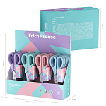 Ножницы ErichKrause EasyCut Pastel, 17 см, ассорти  (в дисплее по 24 шт.)