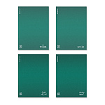 ТЕТРАДЬ 60 Л, B5, КЛ. ERICHKRAUSE SYMBOL, ЗЕЛЕНЫЙ, ПЛАСТ. ОБЛ. НА СКОБЕ, MIX-PACK /4/40/