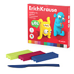 ПЛАСТИЛИН 12 ЦВ. ERICHKRAUSE JOLLY FRIENDS, 216 Г, СО СТЕКОМ, АССОРТИ, К/К /6/24/
