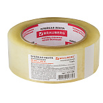 КЛЕЙКАЯ ЛЕНТА 48 ММ*100, BRAUBERG, ПРОЗРАЧНАЯ, 45 МКМ /6/36/