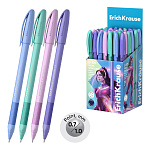 РУЧКА ШАР. ERICHKRAUSE U-109 PASTEL STICK&GRIP 1.0, ULTRA GLIDE TECHNOLOGY, СИНИЙ /50/200/2400/