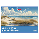 АЛЬБОМ Д/РИС. 40 Л. А4, ХАТБЕР. СВЕТЛЫЕ ГОРИЗОНТЫ, МЕЛ. ОБЛ. ТИСН. НА СКОБЕ /5/25/